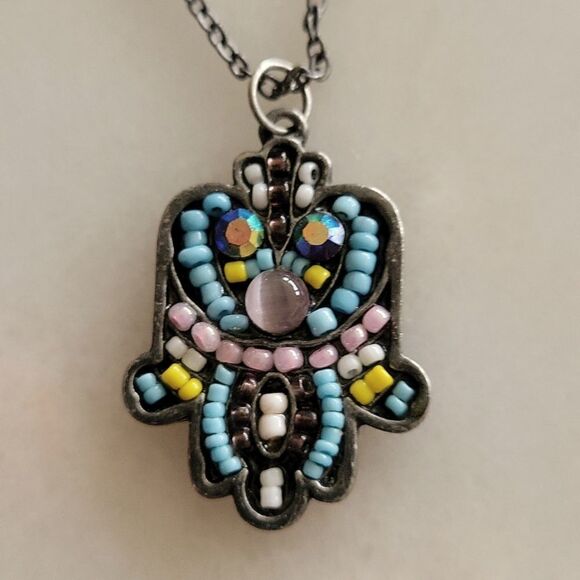 Beaded Hamsa - Picture 1 of 3